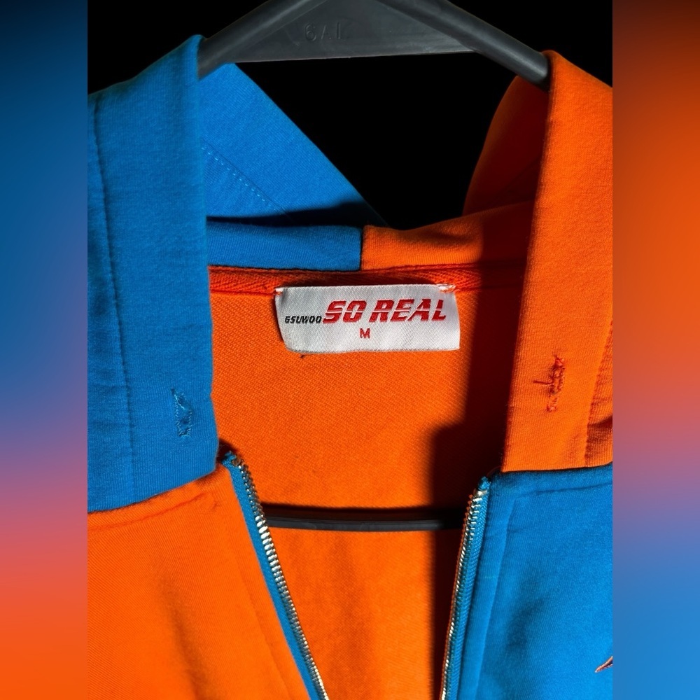 So Real | Gsuwoo Color Block Top in Orange/Blue/Yellow - Picture 5 of 15